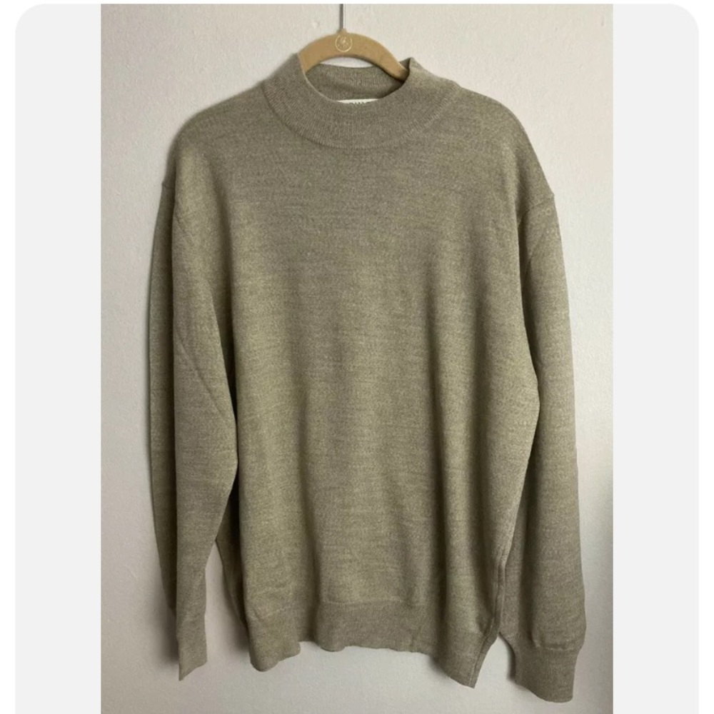 12-21 Dalmine Uomo Virgin wool sweater mens mockneck XL 54